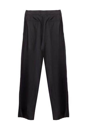 Black trousers in virgin wool and linen PT TORINO | CDVSFKZ00STDSD810990